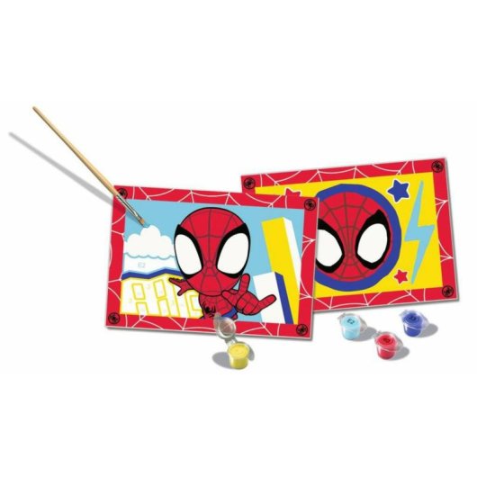Kit de Pintura por Números Ravensburger CreArt Spidey para Crianças 5-7 Anos