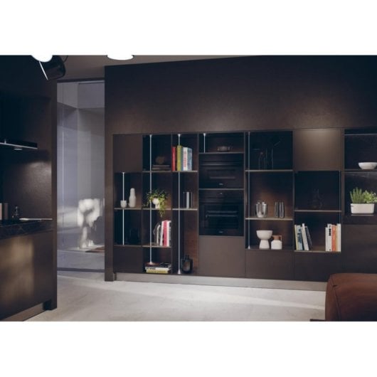 Horno elétrico Haier ID Series 4 78L Preto com autolimpeza hidrolítica e Wi-Fi