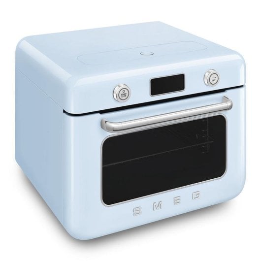 Forno a vapor Smeg COF01PBEU 30 L Azul com função grill e autolimpeza