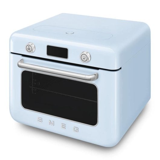 Forno a vapor Smeg COF01PBEU 30 L Azul com função grill e autolimpeza