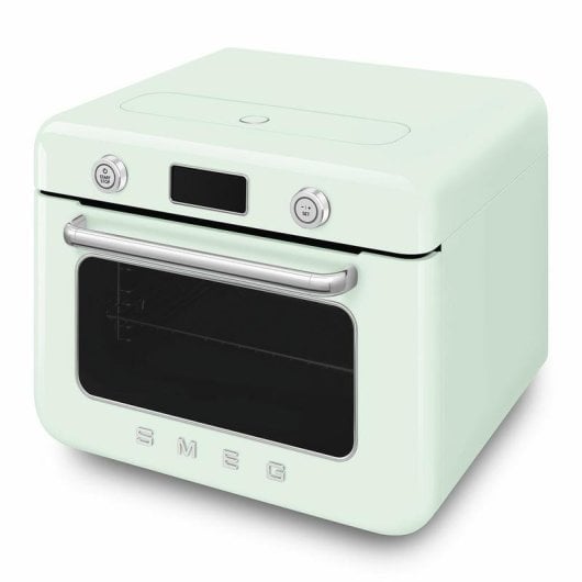 Dampfbackofen elektrisch SMEG COF01PGEU 30 l Grün mit Grill und LCD-Display