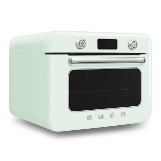 Dampfbackofen elektrisch SMEG COF01PGEU 30 l Grün mit Grill und LCD-Display