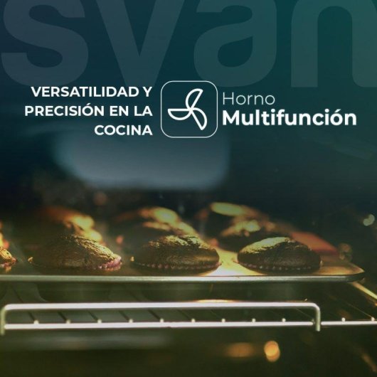 Horno eléctrico Svan SHM10800DCX 78 litros Inox con autolimpieza y cortina de aire