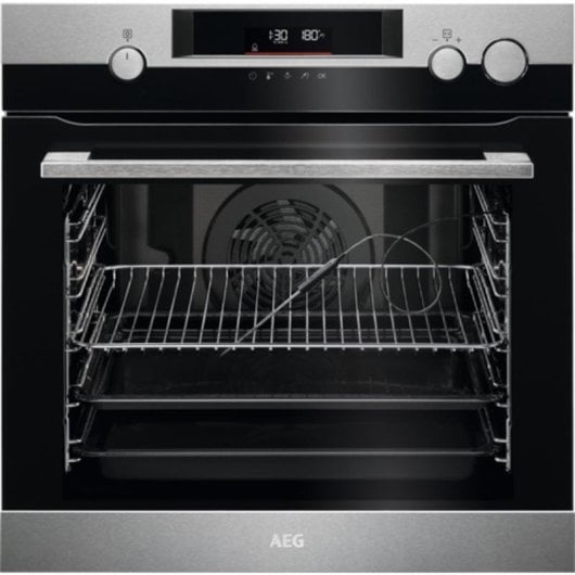 Horno pirolítico AEG BSK572360M 72 L Preto Inox com limpeza automática