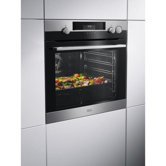 Horno pirolítico AEG BSK572360M 72 L Preto Inox com limpeza automática