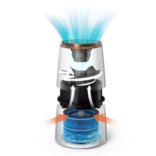 Humidificateur Philips HU3918/10 NanoCloud 3L Noir Capteur LED Automatique