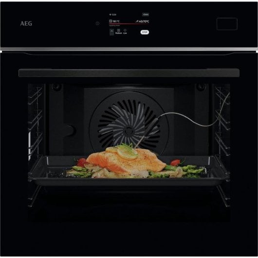 Horno elétrico AEG Series 8000 TB8SB73ZAB 70 L Preto com vapor e autolimpeza
