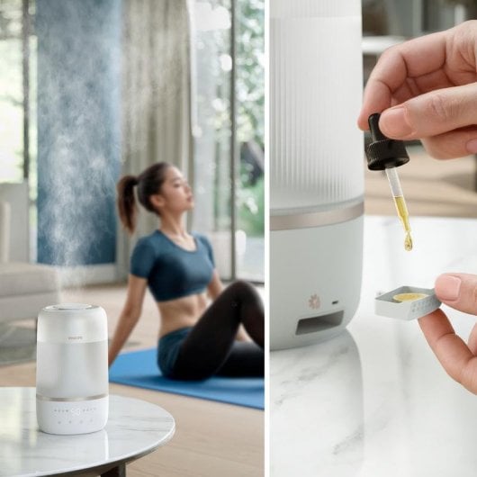 Humidificateur Philips 1000 series Blanc 3L Aromathérapie Connecté Air+