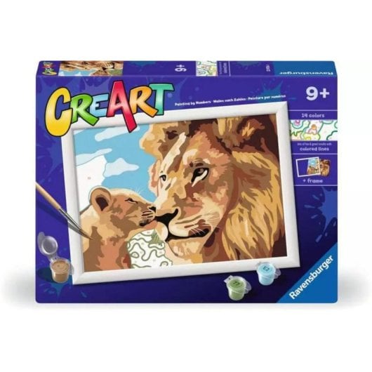 Kit de pintura por números Ravensburger 23976 con 14 pinturas y brocha