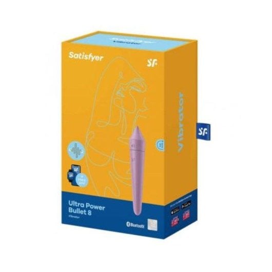 Vibromasseur Satisfyer Ultra Power Bullet 8 Violet Contrôle App Étanche