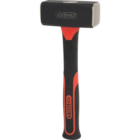 Marteau KS Tools 142.5151 Acier Manche Fibre de Verre 1,65 kg 28 cm Noir