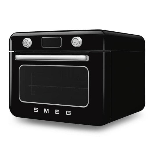 Dampfbackofen elektrisch SMEG COF01BLEU 30 l Schwarz mit Grill und LCD-Display