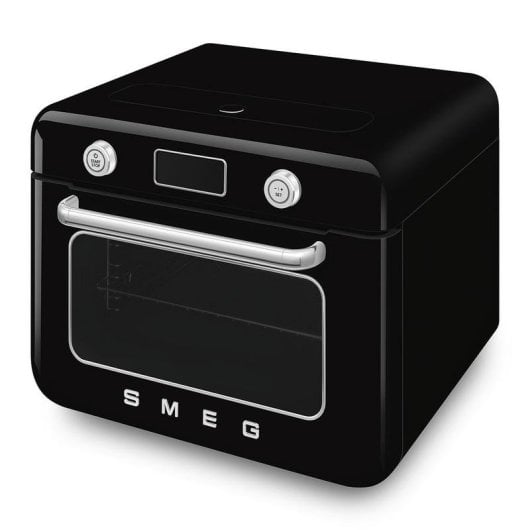 Dampfbackofen elektrisch SMEG COF01BLEU 30 l Schwarz mit Grill und LCD-Display