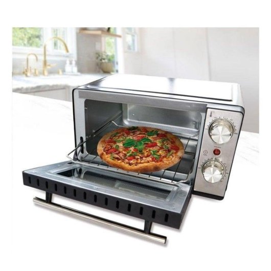 Horno elettrico Jocca 2330 11 litri Nero compatto con timer e accessori