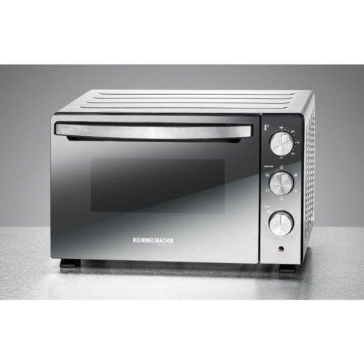 Horno électrique Rommelsbacher BGS 1500 30 L Noir Argent avec rôtissoire et convection