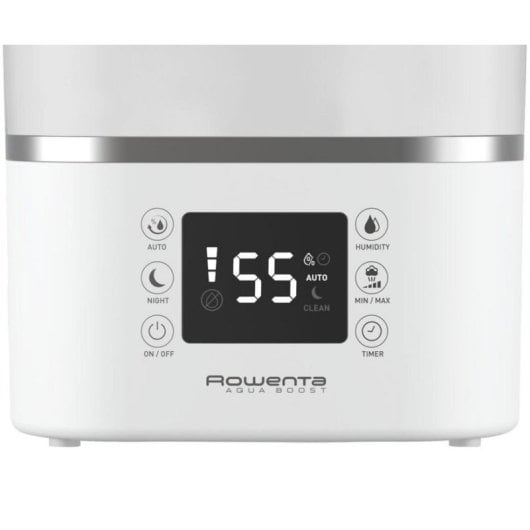 Humidificateur Rowenta Aqua Boost HU4020 Blanc Argent LED 2,5L 115W Ultrasonique