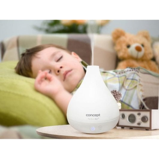 Humidificateur Concept ZV1010 Blanc 1,2L Ultrasonique 12W Arrêt Automatique