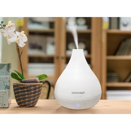 Humidificateur Concept ZV1010 Blanc 1,2L Ultrasonique 12W Arrêt Automatique