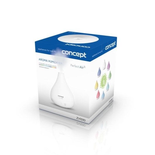 Humidificateur Concept ZV1010 Blanc 1,2L Ultrasonique 12W Arrêt Automatique