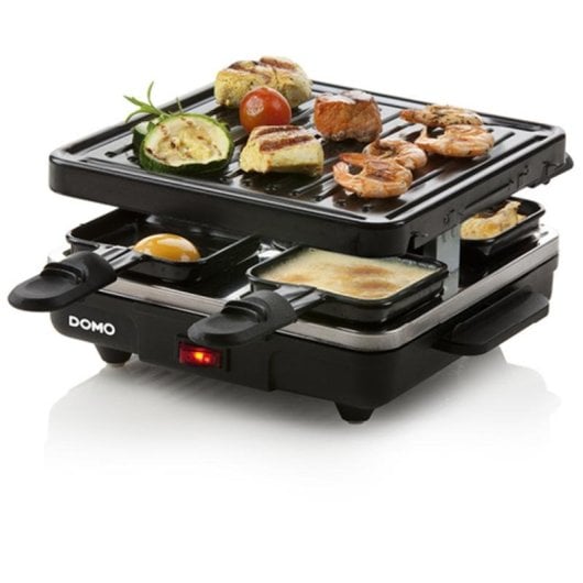 Grill Domo DO9147G Antihaft 4 Personen 210x210mm 4 Pfännchen