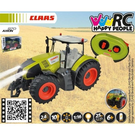Traktor Happy People 1032173802 Claas Axion 870 1:16 RTR 2.4 GHz Licht Grün