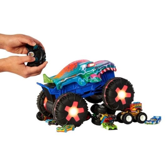 Monster truck Hot Wheels JBD90 1:15 bateria integrada sonoro plástico