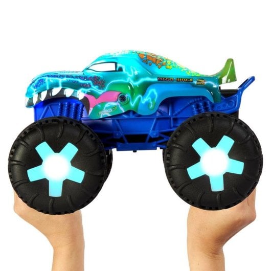 Monster truck Hot Wheels JBD90 1:15 bateria integrada sonoro plástico