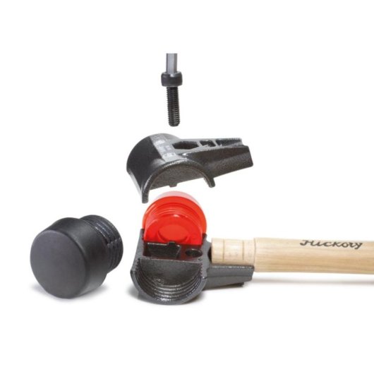 Maza Wiha 26435 Gummikopf Holzgriff 40 mm 636 g Schwarz Gelb