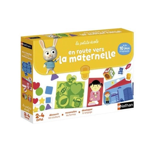 Jeu éducatif Nathan La Petite École En route vers la maternelle 83 pièces carton multicolore