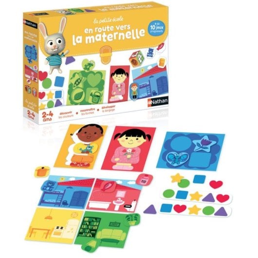Jeu éducatif Nathan La Petite École En route vers la maternelle 83 pièces carton multicolore