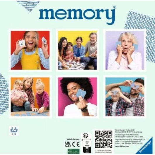 Jogo de Cartas Ravensburger memory 22646 64 cartas para crianças e adultos
