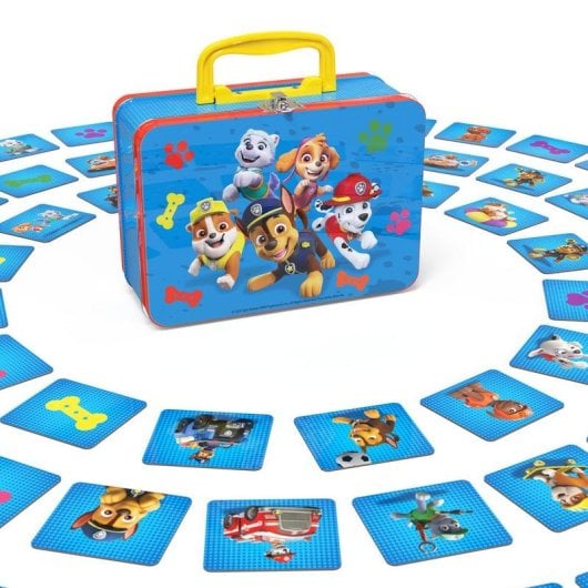 Juego de mesa Spin Master Memo Patrulla Canina 72 cartas maletín metálico