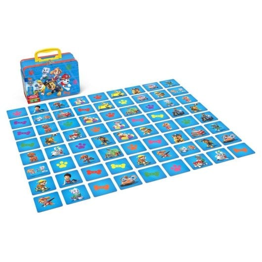 Juego de mesa Spin Master Memo Patrulla Canina 72 cartas maletín metálico