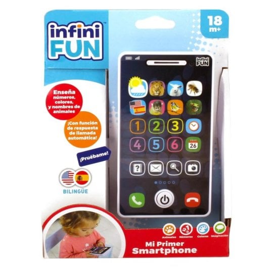 Jogo educativo InfiniFUN Mi Primer Smartphone sons luzes multicolorido