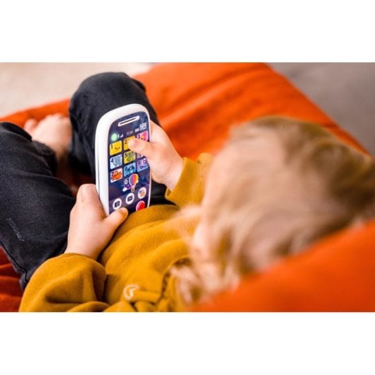 Juego educativo InfiniFUN Teléfono Duo Bluetooth pantalla táctil luces y sonidos