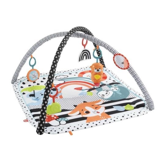 Gimnase bébé Fisher-Price HBP41 Multicolore avec barre jouets et effets sonores