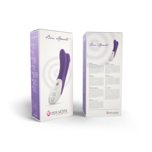 Vibrador Mystim Bon Aparte Estimulação Clitoriana e Vaginal Silicone Roxo USB