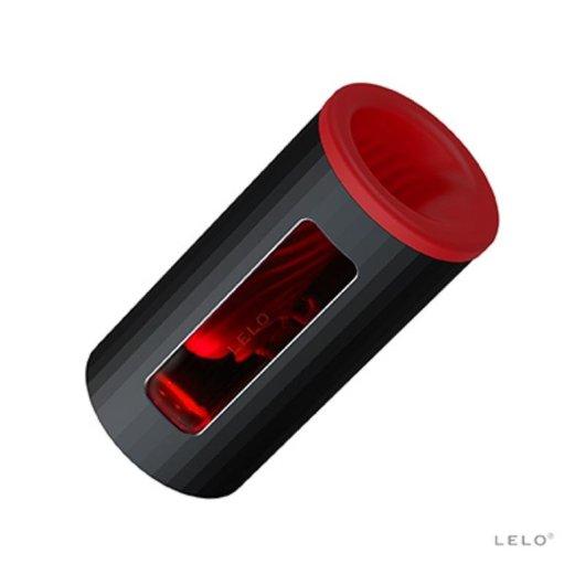 Masturbatore maschile LELO F1s V2 Nero Rosso Vibrazione Effetto Vuoto ABS Silicone