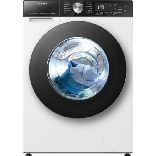 Lavasecadora Hisense 10,5kg A WD5S1045BW con Wi-Fi y motor inverter