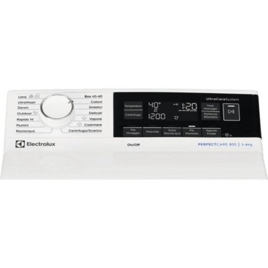 Lavatrice Electrolux EW8T363A 6kg 1251rpm A Bianco Top Load Display LCD