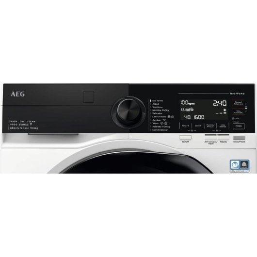 Lavasecadora AEG 10kg A LWR9816O1C bomba de calor y pantalla LCD