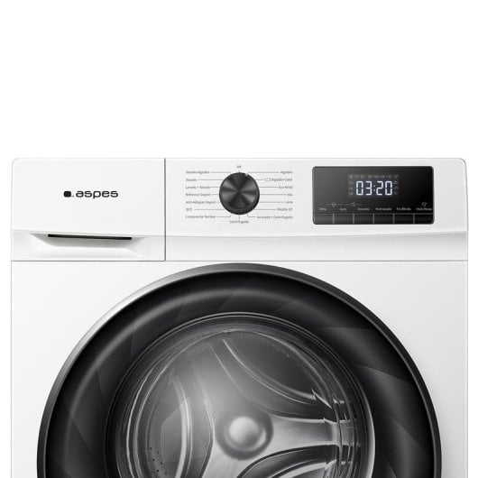 Lavasecadora Aspes 9kg D ALS96400AIDVB Motor Inverter Porta XXL LED