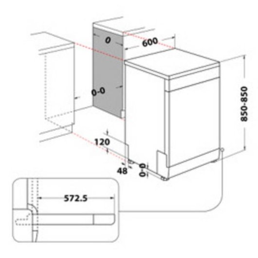 Lave-vaisselle Indesit I0FD641AX 14 couverts Classe C intégrable écran LCD