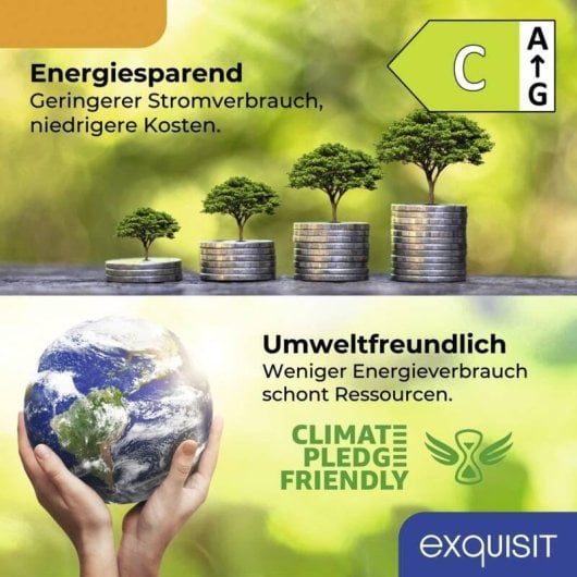 Lavavajillas Exquisit GSP6314-030C 14 Cubiertos Clase C LED Inoxidable