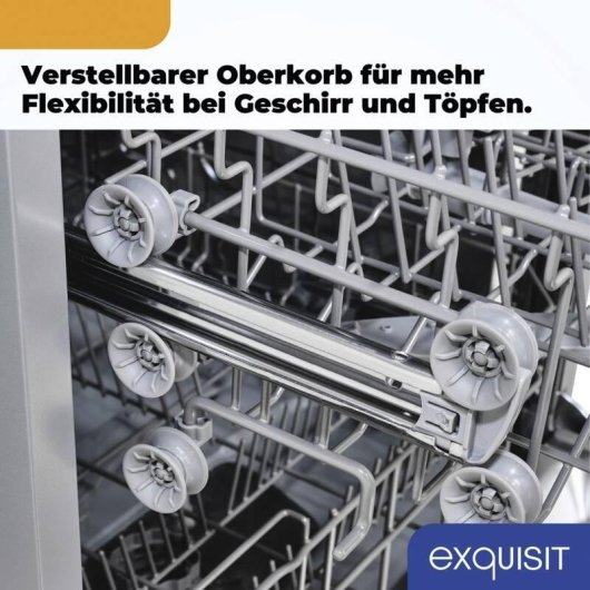 Lavavajillas Exquisit GSP6314-030C 14 Cubiertos Clase C LED Inoxidable