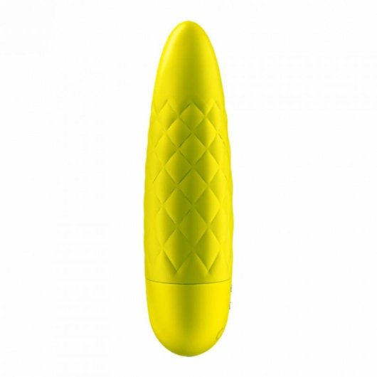 Mini Vibrator SATISFYER Ultra Power Bullet 5 12 Stufen Gelb ABS Silikon USB