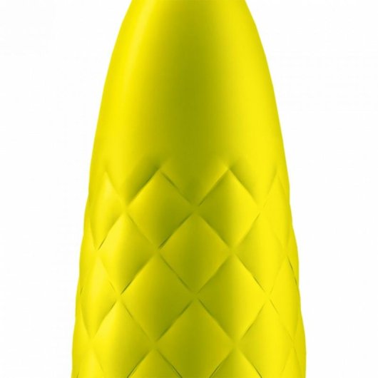 Mini Vibrator SATISFYER Ultra Power Bullet 5 12 Stufen Gelb ABS Silikon USB