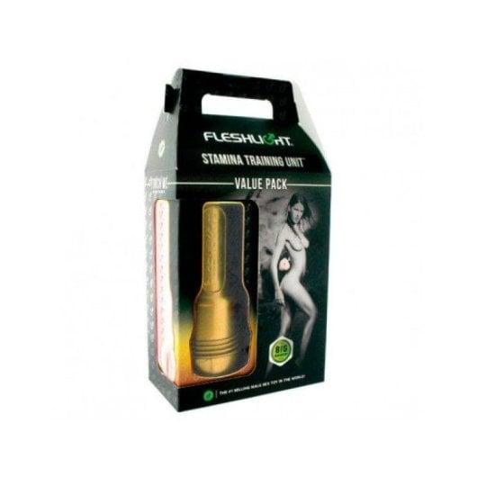 Masturbador masculino Fleshlight Stamina Training Oro Rosa silicona ajustable