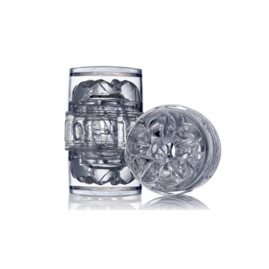 Masturbador masculino Fleshlight FLE167-WEISS silicona transparente 112 mm ajustable