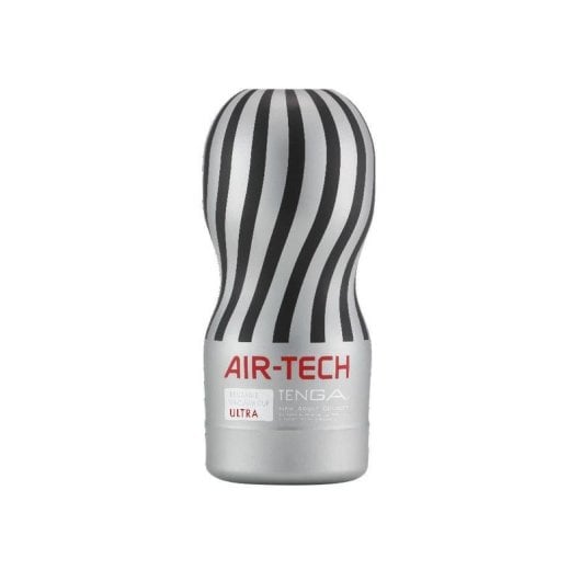 Masturbador masculino Tenga AIR-TECH ULTRA plateado no desechable TPE 181 mm